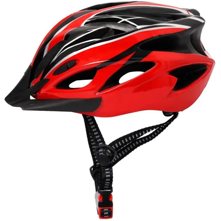Cascos de Cycling para helbres y Mujeres-Rojo (Material interior: Poliestireno expandido) - 1