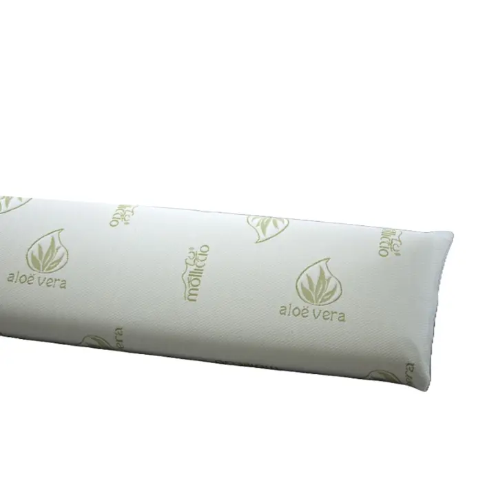 Almohada Viscoelástica 100% viscoelastico MOLLICCIO con Funda de Aloe Vera - 135cm - Antiácaros y Antibacterias - GADETEX - 1