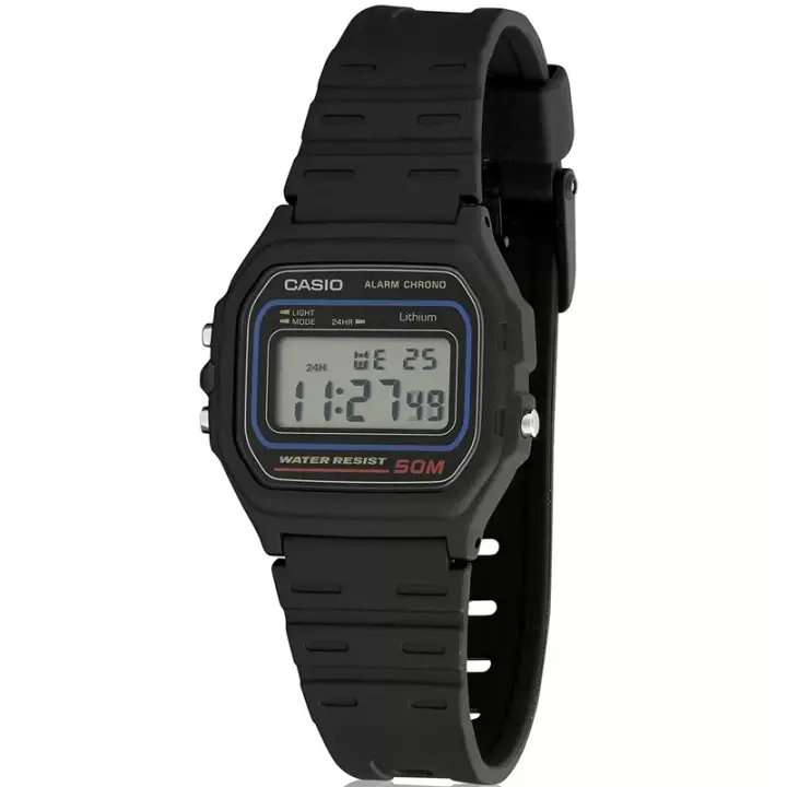 Casio W-59-1vqes Collection Reloj Digital Hombre Negro con Alarma y Cronómetro - 1