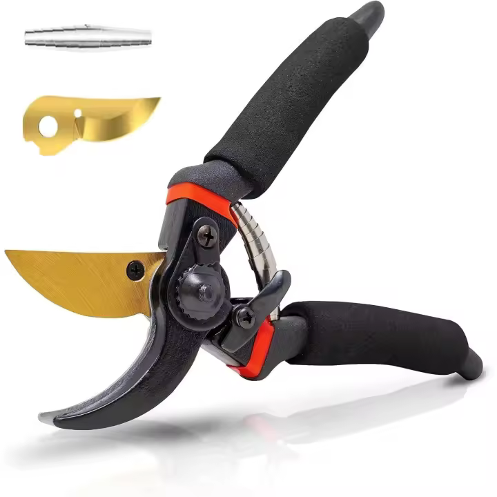 Tijeras de Podar profesionales de 8 "Tijeras de Podar de derivación de Titanium Premium | Tijeras de Podar de Jardín - 1