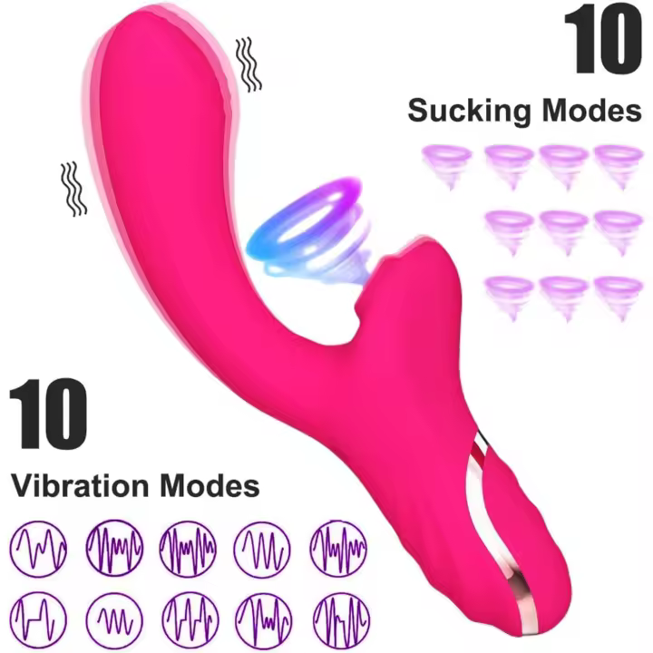 BEDGAME Succionador Clítoris Ultra Silencioso - 10 Modos Succión + Vibración Inteligente, Carga Magnética Rápida y Diseño Ergonómico para Estimulación Personalizada Discreta - 1