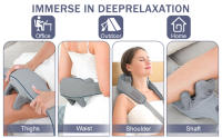 Masajeador de Cuello y Hombros, Masajeador de cuello con calor, masajeador cervical, Masaje Shiatsu Inalámbrica para el Cuello y la espalda para para Relajación de Fatiga el Hogar y la Oficina - details 2