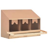 vidaXL Ponedero Gallinas Aves Cesta Extraíble Huevos Plegable Madera Dimensiones 72x33x38cm (3 compartimentos),  63x40x45cm (2 compartimentos),  63x40x65cm (2 compartimentos) y mas - details 7