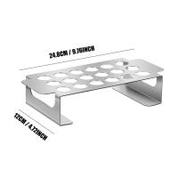 Soporte De Hierro Acero Inoxidable Para Pimienta Y Pollo Piernas Alas BBQ Herramienta Con Barras De Soporte Inferior Para Asado Al Carbón - details 12