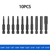 Juego De 10 Piezas De Destornilladores De Cabeza Hexagonal Allen Para Taladro 1/4 Pulgada Con Extensores De Cabeza Magnética De Acero S2 Para Herramientas De Reparación Y Mantenimiento - details 9