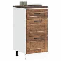 vidaXL Mueble bajo de cocina porto madera reconstituida en color Gris sonoma/Gris hormigón/Roble Sonoma y más | almacenamiento funcional diseño moderno para baño dormitorio sala - details 4