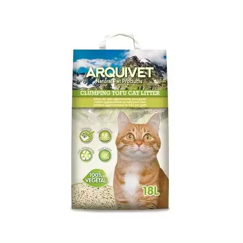 ARQUIVET Arena aglomerante de tofu para gatos 18L - 1
