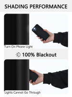 Cortina De Blackout Con Acabado Aislante a Prueba De Luz Para Decoración Del Hogar Ideal Para Sala De Estar Dormitorio Cocina Baño Material De Poliéster Moderno Estilo Sin Cierre Inteligente - details 12