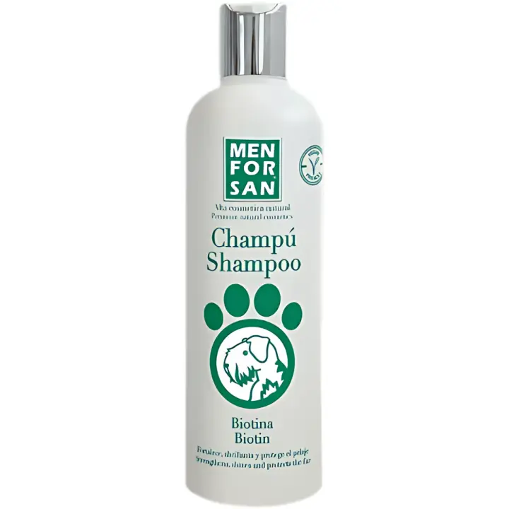 Menforsan Champú Biotina Perros 300ml | Fuerza y brillo natural - 1