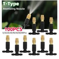 Sistema De Enfriamiento Por Neblinización Para Jardín 5-100Pcs Con Tubo De 4/7 Piezas Atomizador De Agua Para Riego Y Jardinería - details 0
