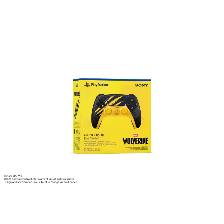 DUALSENSE PS5 MARVEL WOLVERINE BATTLE YELLOW EDLIM - 1