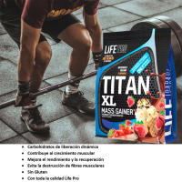 LIFE PRO NUTRITION TITAN 3KG GLUTEN FREE - Completo Ganador de Peso - Carbohidratos de Absorción Dinámica - Sin Gluten - details 0