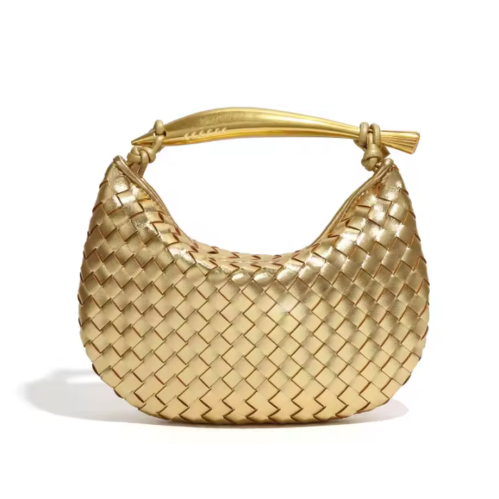 Mini Bolso de Sardina Tejido, Bolso de mano type Mensajero para Mujer, Bolso de mano type Bola de masa, informal, versáthil, de Diseño Propio - 1