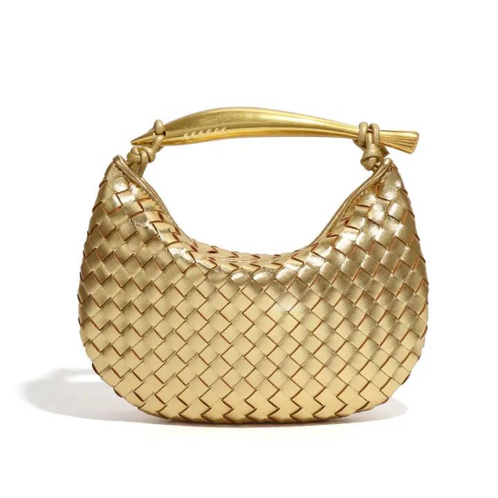 Mini Bolso de Sardina Tejido, Bolso de mano type Mensajero para Mujer, Bolso de mano type Bola de masa, informal, versáthil, de Diseño Propio - 1