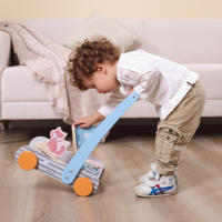 PolarB – Andador Madera bebe correpasillos caminador con ruedas - Centro de Actividades Montessori Baby Walker Carrito con Juego – 6+meses Juguetes Educativos - details 0