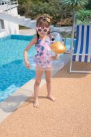 Anillo De Natación Con Sombrilla Para Bebé Flamingo De Rooxin Asiento Flotante Para Piscina Y Playa Estilo De Verano - details 20