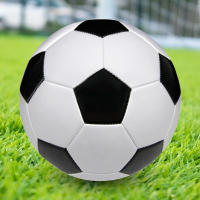 Balón De Fútbol Profesional Tamaño 5 PU Cuero Tejido Por Máquina Entrenamiento Deportes Balón De Soccer Negro Y Blanco - details 1