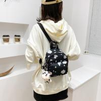 Mochila De Cuadros Divertida Para Mujer Mini Mochila De Moda Casual Bolsa De Mano Para Viaje Tamaño Compacto Material Polyester - details 16