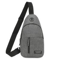 Bolso Cruzado De Tela Oxford Para Hombres Nueva Moda Bolsa De Pecho Portátil Con Cierre De Cremallera Y Interior Con Bolsillo - details 6