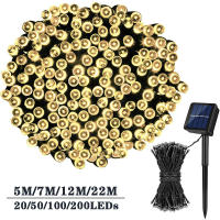 Garland De Luces De Fairy Solar LED 8 Modos Para Jardín Exterior Decoración De Navidad Boda Fiesta Lámpara De Ceniza 5/7/12/22M - details 0