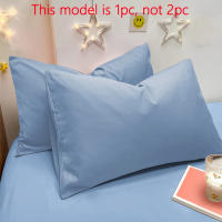 Funda De Almohada Mate De Color Sólido 1 Pieza Suave Y De Buena Calidad Para El Hogar Dormitorio Estilo Sencillo Y Elegante - details 3