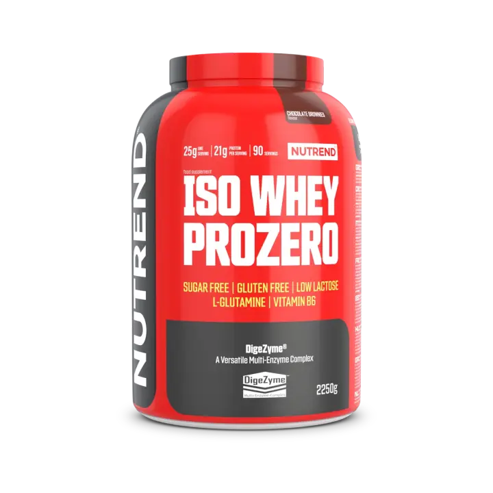 Nutrend Supplements Iso Whey Prozero 100% Aislado de Proteína de Suero de Leche Sin Gluten y Sin Azúcar - 1