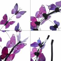 Diadema De Mariposa Bohemia Con Luz LED Brillante Para Fiesta Boda Navidad Colorida Accesorio De Cabello Para Eventos Especiales - details 7