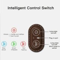 Almohada De Masaje Eléctrico Para Cuello Con Compresión Caliente Y Vibración Soporte Espinal Para Descansar Almohada De Memoria No Tejida Tamaño Small - details 2