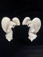 Ala De Ángel Blanca Pura Colgante De Resina Para Decoración De Puertas Y Marco De Puertas Adorno De Vida Para Tu Entrada - details 4