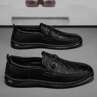 Zapatos De Cuero De Alta Calidad Para Hombre Loafers Italianos De Lujo Casual Transpirables Zapatos De Vestir Slip-on Para Conducir - details 9
