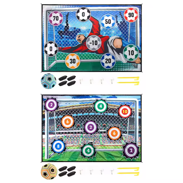 Juego De Fútbol 100cm Con Bolas Adhesivas Juego De Tiro Al Arco Despliegue Fácil Mini Juegos De Fútbol Para Niños Y Niñas - 1