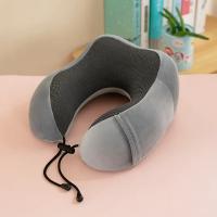 Almohada De Memoria Para Viaje Con Soporte Cervical En Forma De U Para Coches Y Aviones Tejido Magnético Suave Y Confortable Para El Cuello - details 3