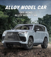 Coche De Lujo SUV LX600 Off-Road a Escala 1:24 Para Niños Y Niñas Con Sonido Y Luz Aleación De Zinc Coche De Accionamiento Por Retroceso Regalo Para Niños - details 2