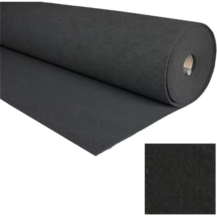 ALFOMBRAS IBERIA | Alfombra Ferial | Moqueta por Metros Decoracion Pasillo, Bodas, Eventos | Moqueta Ferial Disponible en Varias Medidas | Color: Negro (5mx100cm) - 1