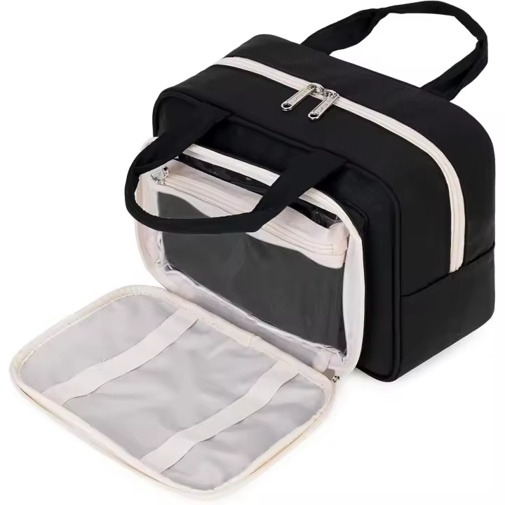 Bolsa de Maquillaje Organizador de Cosméticos para Mujeres y Niños Neceser (Gris Azul) - 1
