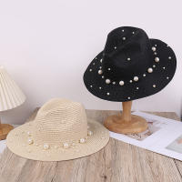 Gorro De Denim Versátil Y Moda Con Decoración De Perlas Ajustable Para Deportes Al Aire Libre Y Viajes Protección Solar Unisex - details 3