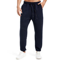 Pantalones casuales de primavera y otoño para hombre, con diseño de gofres, a cuadros, deportivos, de moda para exteriores. - details 15