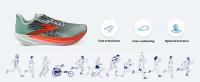 Zapatillas De Correr Brooks Hyperion Max Gale 2 Para Hombre Confort Cushionado Para Entrenamiento De Maratón Y Competencias Material Superior De Malla Transpirable Y Duradero Suela De Goma - details 2
