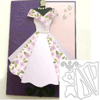 Juego De Corte De Metal Para Fiesta Vestido Lady Skirt Set Manualidades En Papel Scrapbooking Álbum DIY Plantillas De Tarjeta - details 0