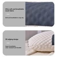 Almohada De Látex Con Masaje Para El Cuello Anti-Bacteriano Y Anti-Moho Protección De La Vertebra Cervical Para Un Sueño Eficiente - details 3