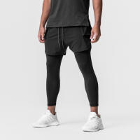 Nuevos Shorts Cortos Para Hombre Verano 2024 2-en-1 Casual Street Fitness Entrenamiento Secado Rápido Transpirable Running Shorts - details 6