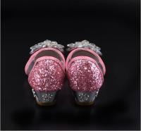 Zapatos De Princesa De Cristal Y Diamante Para Niñas Zapatos Altos De Moda Estilo Cenicienta Cuero PU Decoración De Lazo Tacón Cuadrado Ajuste True to Size - details 9