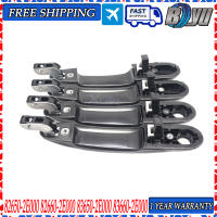 Manijas De Puerta Exterior Negras Para Hyundai Tucson 05-09 4pcs Delantero + Trasero Izquierdo + Derecho Partes De Auto - details 0