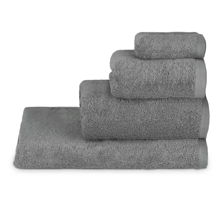 juego de toallas gris oscuro 100%algodon 500gsm-,Color Liso,Suave, Absorbente - 1