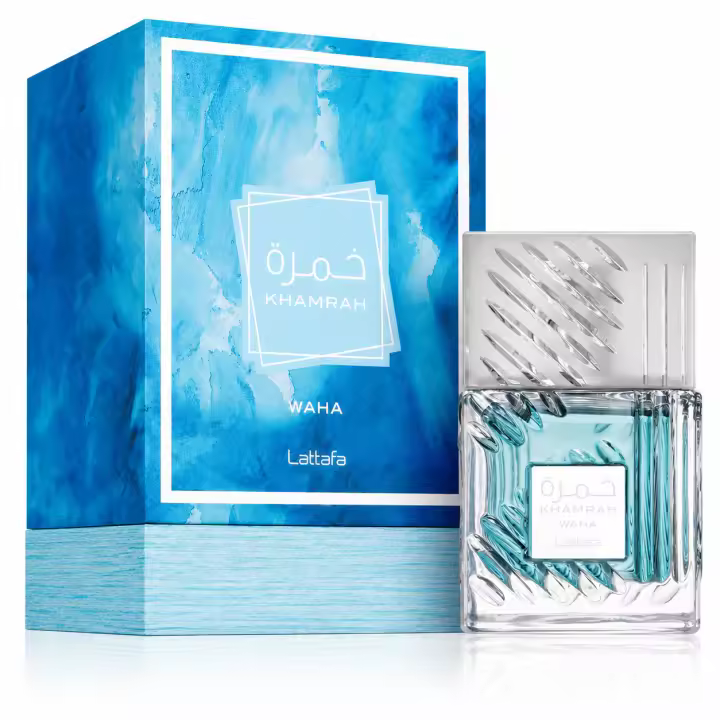 Lattafa Khamrah Waha Eau de Parfum Unisex 100ml – Perfume Árabe Original Aromático Acuático con Bergamota, Yuzu, Jengibre, Pepino, Iris, Vainilla y Almizcle | Fragancia Fresca, Moderna, Elegante y Duradera para Hombre y Mujer | Aroma Premium Versátil 2026 - 1
