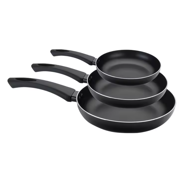 Juego de 3 Sartenes VIER Antiadherentes de Aluminio para Cocinas de Inducción - 1