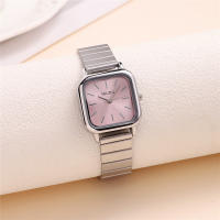 Reloj De Pulsera De Mujer Simple Cuadrado Dial Acero Vestido De Moda Y Casual Resistente Al Agua Displays De Numeración Romana - details 8