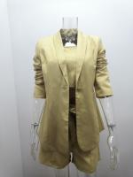 Conjunto De Mujer Primavera/Verano Top De Tanque Sólido Chaqueta De Moda Shorts De Cintura Alta Tres Piezas High Street Polyester - details 21