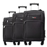 Mi Carros Conjunto de 3 maletas,[trunkMaleta de viaje de 20, 24 y 28 pulgadas, con carrito de tela Oxford, Maleta de equipaje rodante, Valise,Ligera y Resistente, Cerradura Antirrobo Insertada Combinación de 3 dígitos, Ruedas Silenciosas 360º Giratorias - details 2