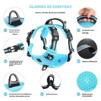 Cojín Ajustable Y No Deslizante Para Perro Harnés De Cuello With Manija De Control Fácil Para Adultos Todas Las Estaciones - details 2